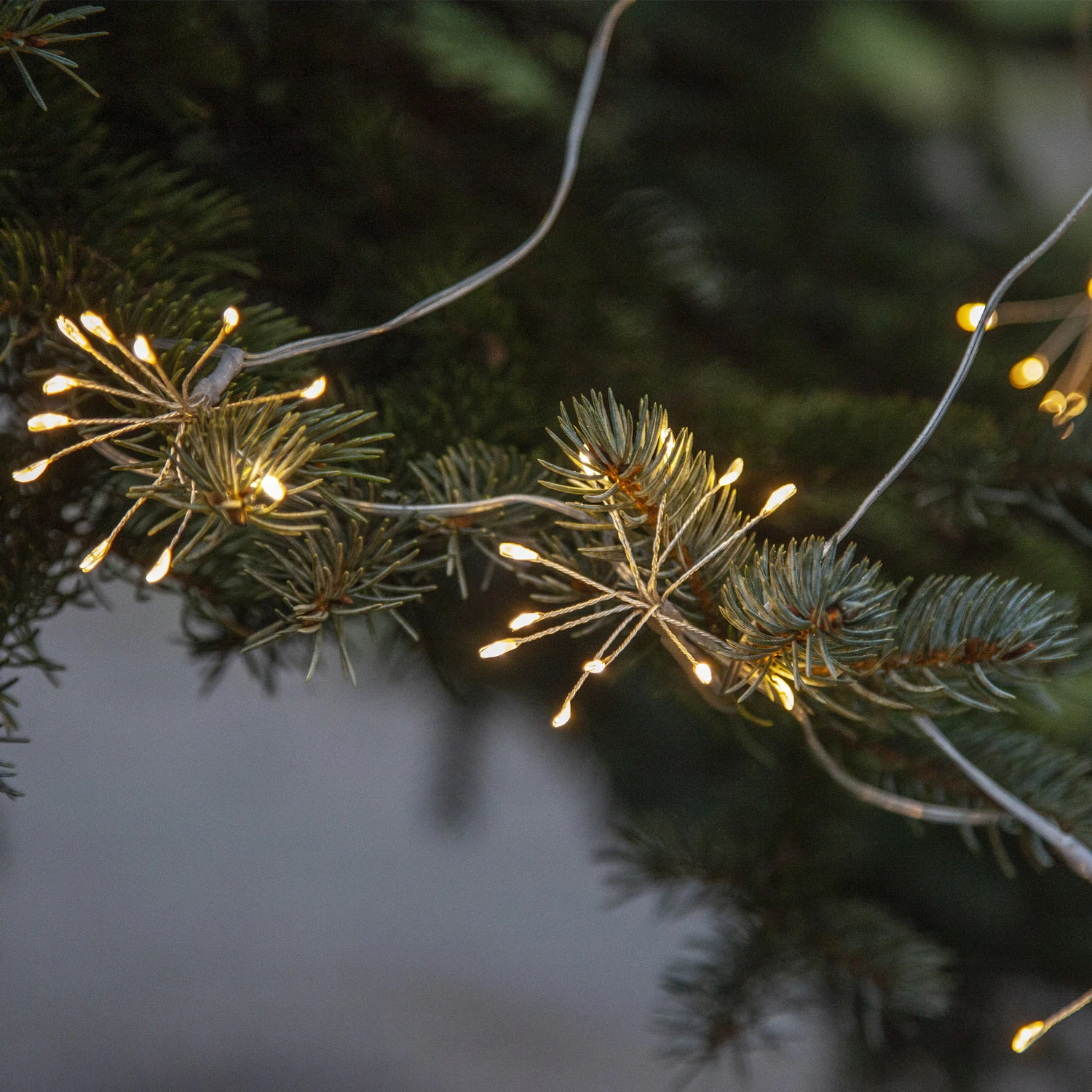 LED Lichterkette 8 Büscheln Blüten Dekolichterkette L: 2,1m In Silber – Bild 6