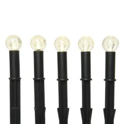 LED Solar Gartenstecker Mit Lufblasen-Optik H: 18cm In Schwarz