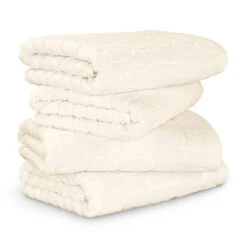 Handtuchset Croco 4-TLG In Ivory