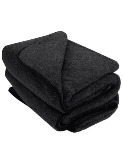 Native Wolldecke In Schwarz - (L)200 X (B)140 Cm