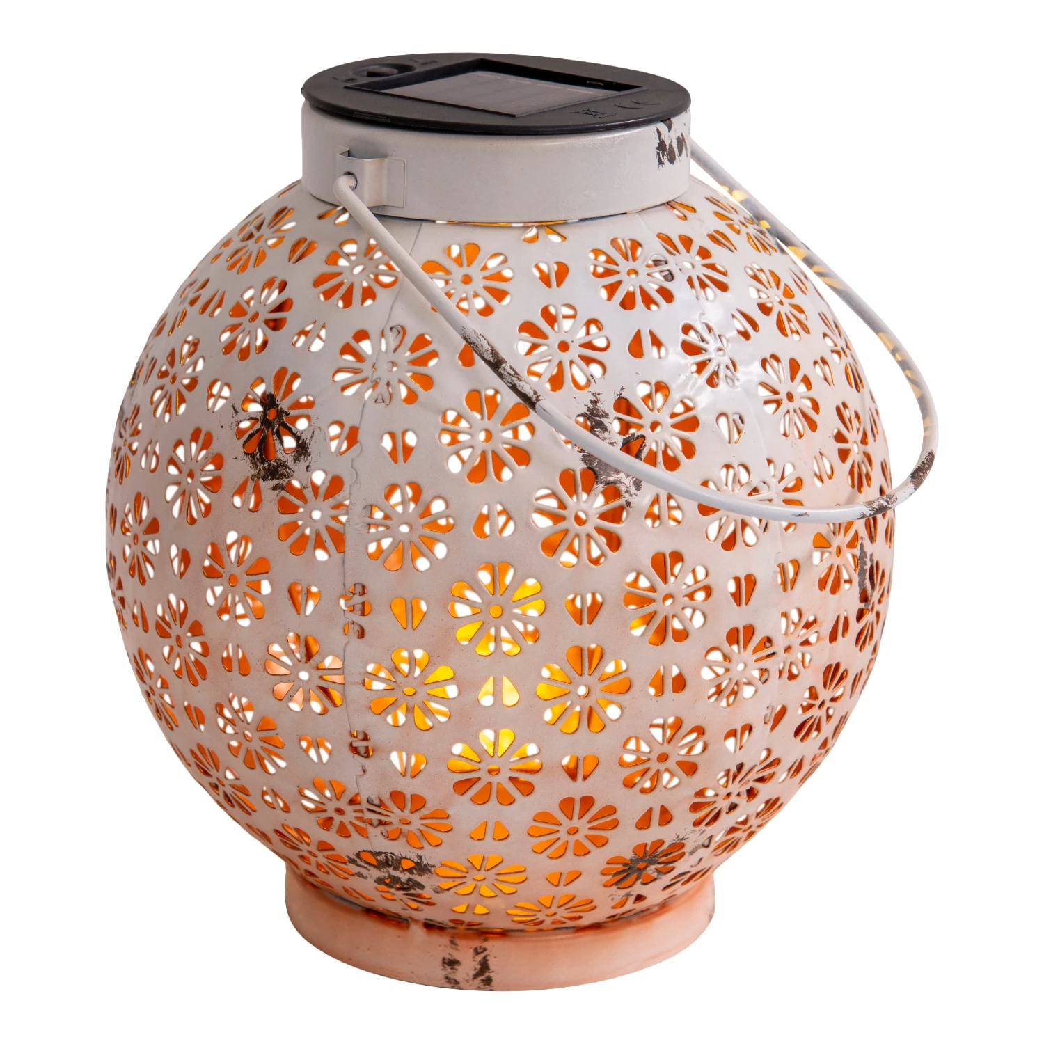 2er-Set LED Deko-Solarleuchte L/b: 18cm Weiß