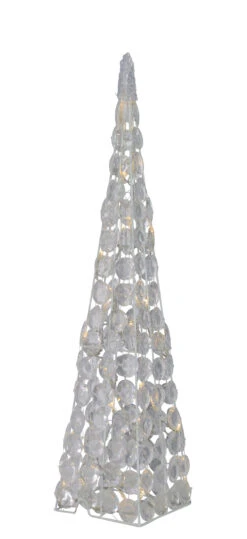LED Acryl Pyramide (H) 45 Cm In Klar