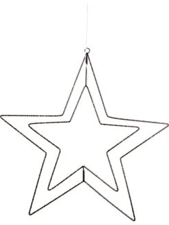 LED-Dekoleuchte "Stern 3D" In Schwarz - Ø 38 Cm