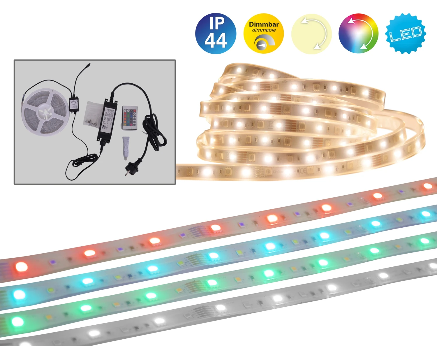 LED-Stripe Outdoor (L)500 Cm RGBW In Bunt - EEK F – Bild 8