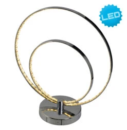 LED Tischleuchte (H) 38,5 Cm "Universe" In Chrome