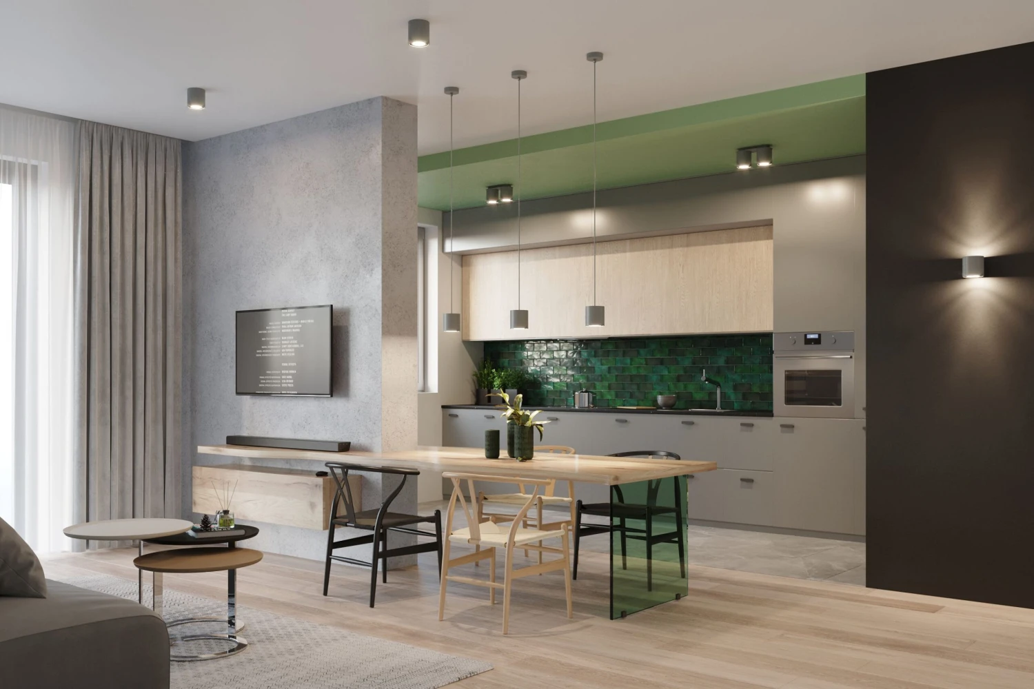 Deckenleuchte RODA In Grau Aluminium Ø Rundes Plafond Loft Style Gu10 NICE LAMPS – Bild 4