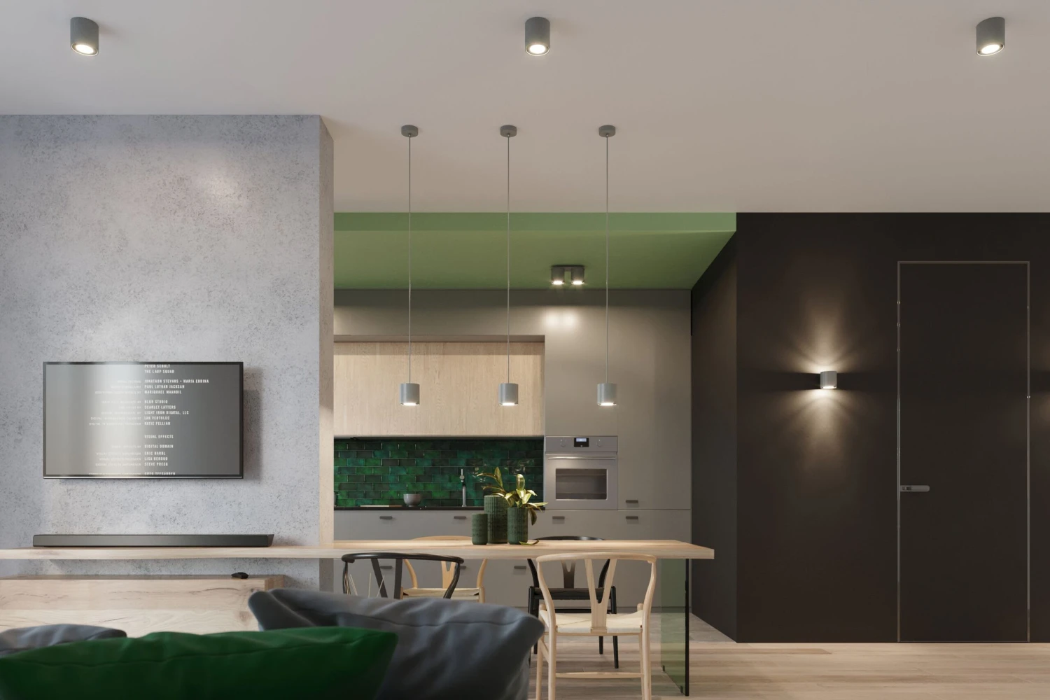 Deckenleuchte RODA In Grau Aluminium Ø Rundes Plafond Loft Style Gu10 NICE LAMPS – Bild 5