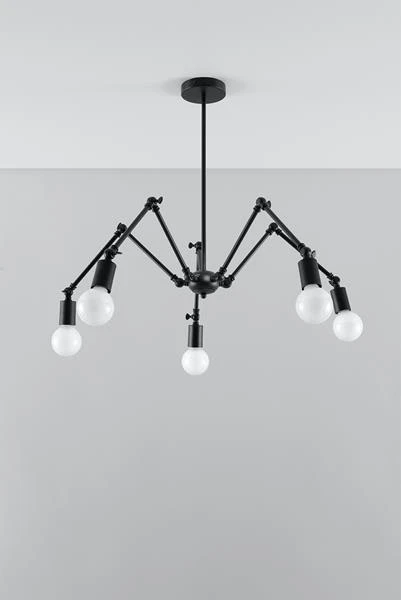 Hängeleuchte MATILDA 5 In Schwarz (L)60cm (B)60cm (H)100cm – Bild 2