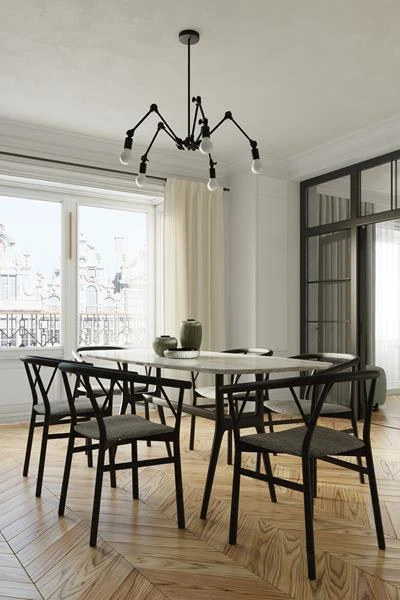 Hängeleuchte MATILDA 5 In Schwarz (L)60cm (B)60cm (H)100cm – Bild 5