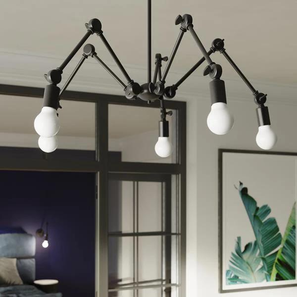 Hängeleuchte MATILDA 5 In Schwarz (L)60cm (B)60cm (H)100cm – Bild 6