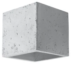 Wandleuchte "GEO" Beton In Grau Quadrat Lampe Ø 10 Cm 1xG9 40W LED NICE LAMPS