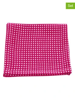 2er-Set: Geschirrtücher "Elli" In Pink - (L)35 X (B)35 Cm