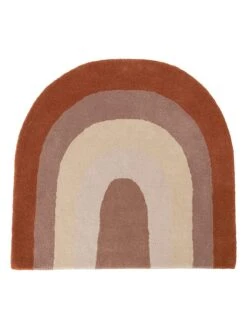 Teppich "Rainbow" In Hellbraun - (B)90 X (H)88 Cm