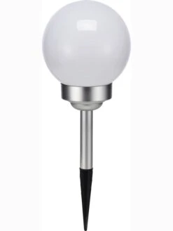 LED-Solar-Gartenstecker In Weiß - Ø 15 Cm