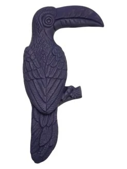 Wanddeko "Tucan" In Dunkelblau - (B)15 X (H)32 X (T)3,5 Cm