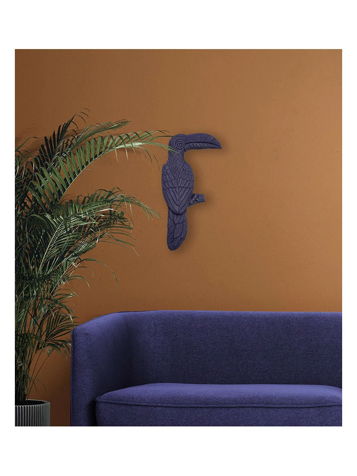 Wanddeko "Tucan" In Dunkelblau - (B)15 X (H)32 X (T)3,5 Cm – Bild 4
