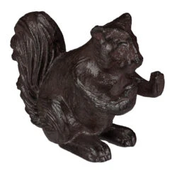 1 X Buchstütze "Eichhörnchen" In Braun