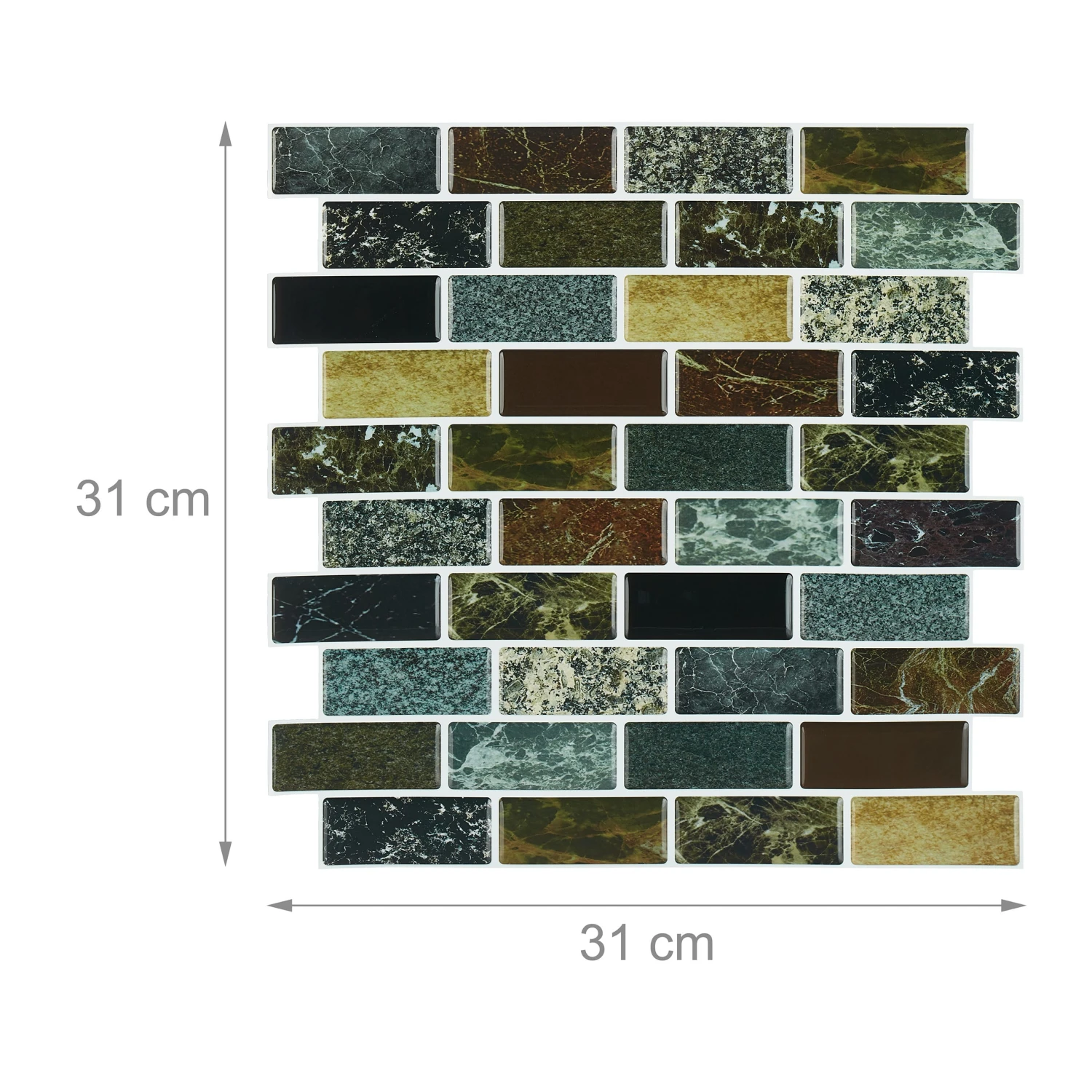 10x Fliesenaufkleber "Design B" In Mehrfarbig – Bild 4
