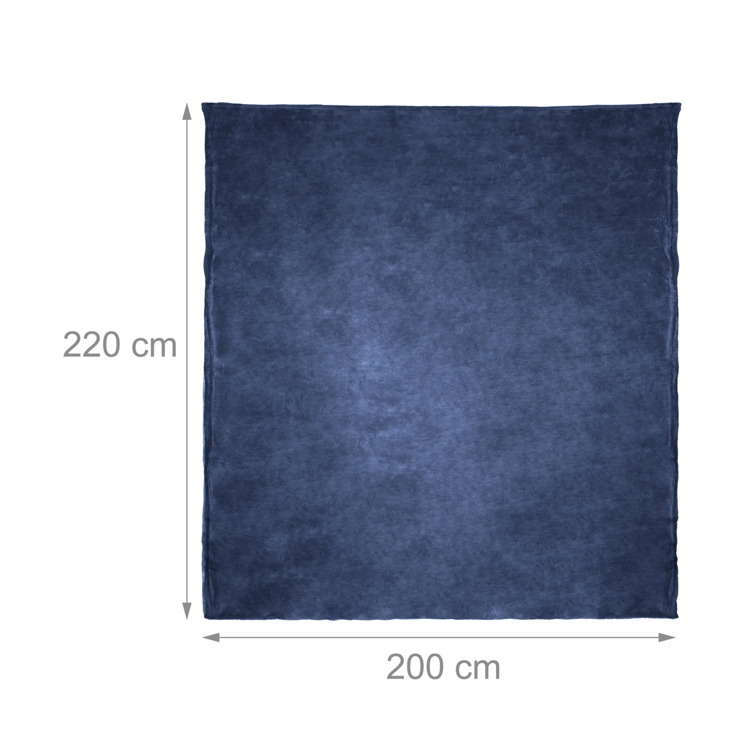 1x Kuscheldecke In Dunkelblau - (B)200 X (T)220 Cm – Bild 3