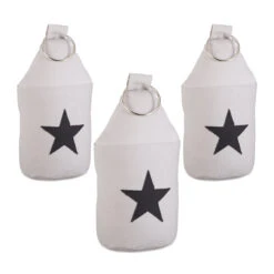 3x Türstopper In Grau