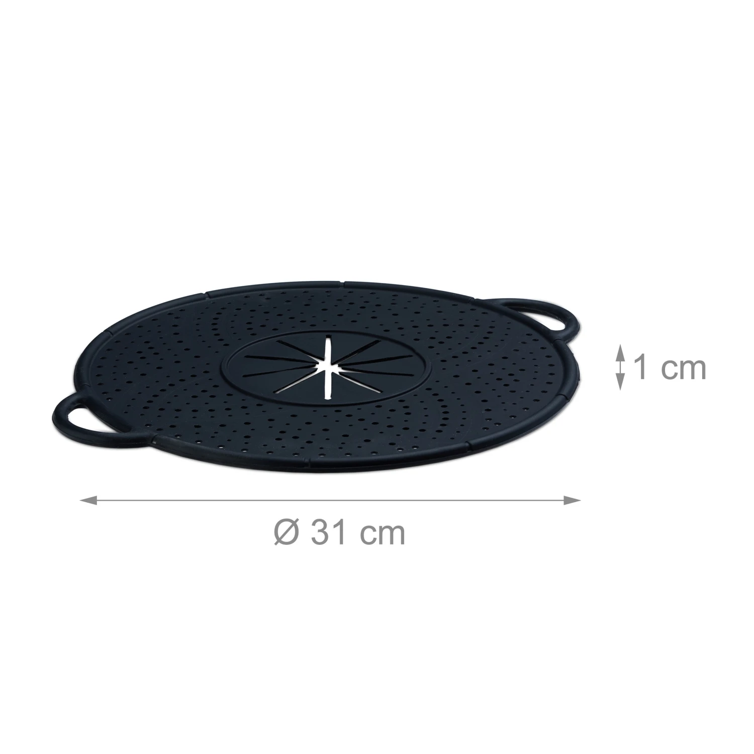 4x Überkochschutz In Schwarz - Ø 30 Cm – Bild 2