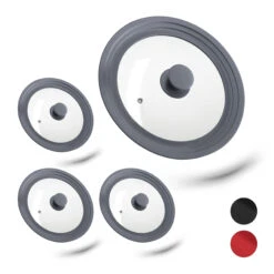 4x Universal In Grau - Ø22-26 Cm