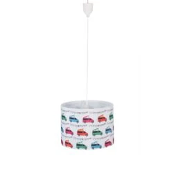 Hängelampe "Autos" In Bunt - (H)140 X Ø 35 Cm