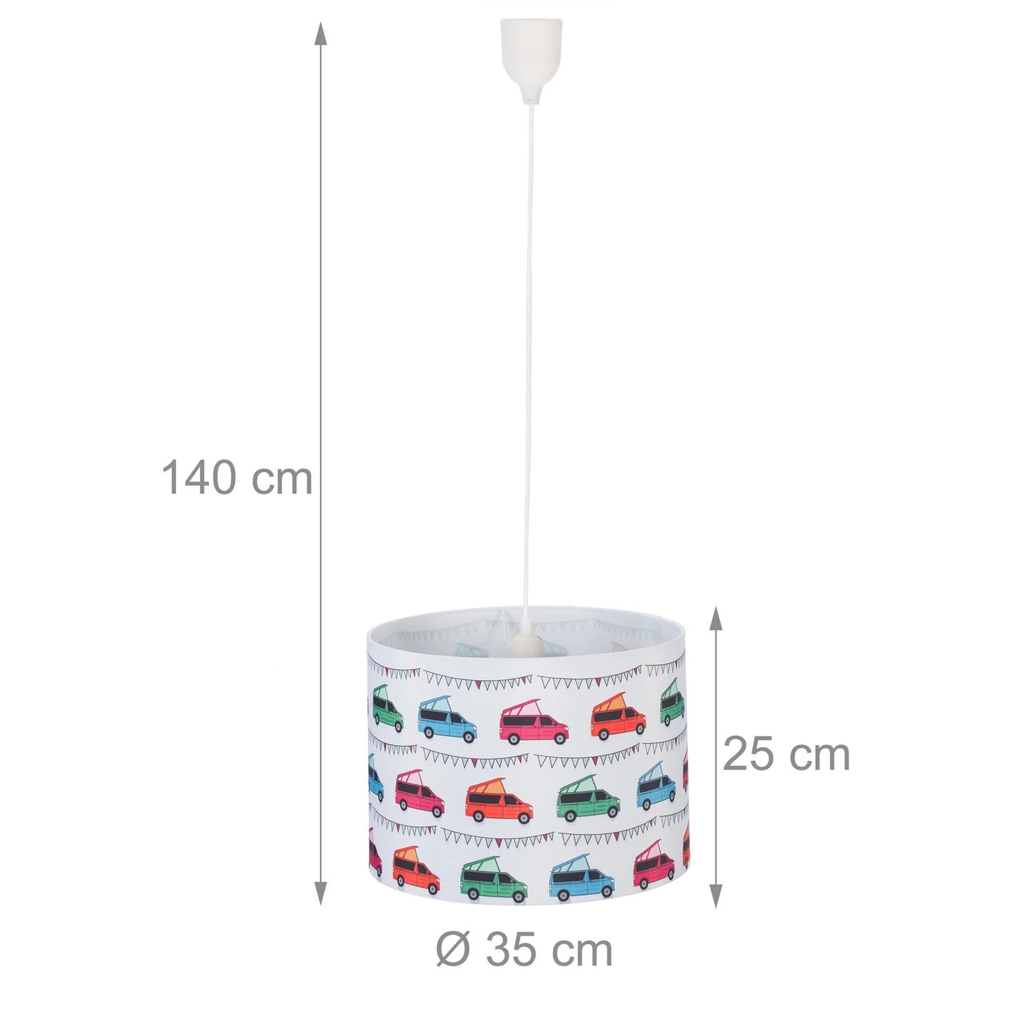 Hängelampe "Autos" In Bunt - (H)140 X Ø 35 Cm – Bild 4