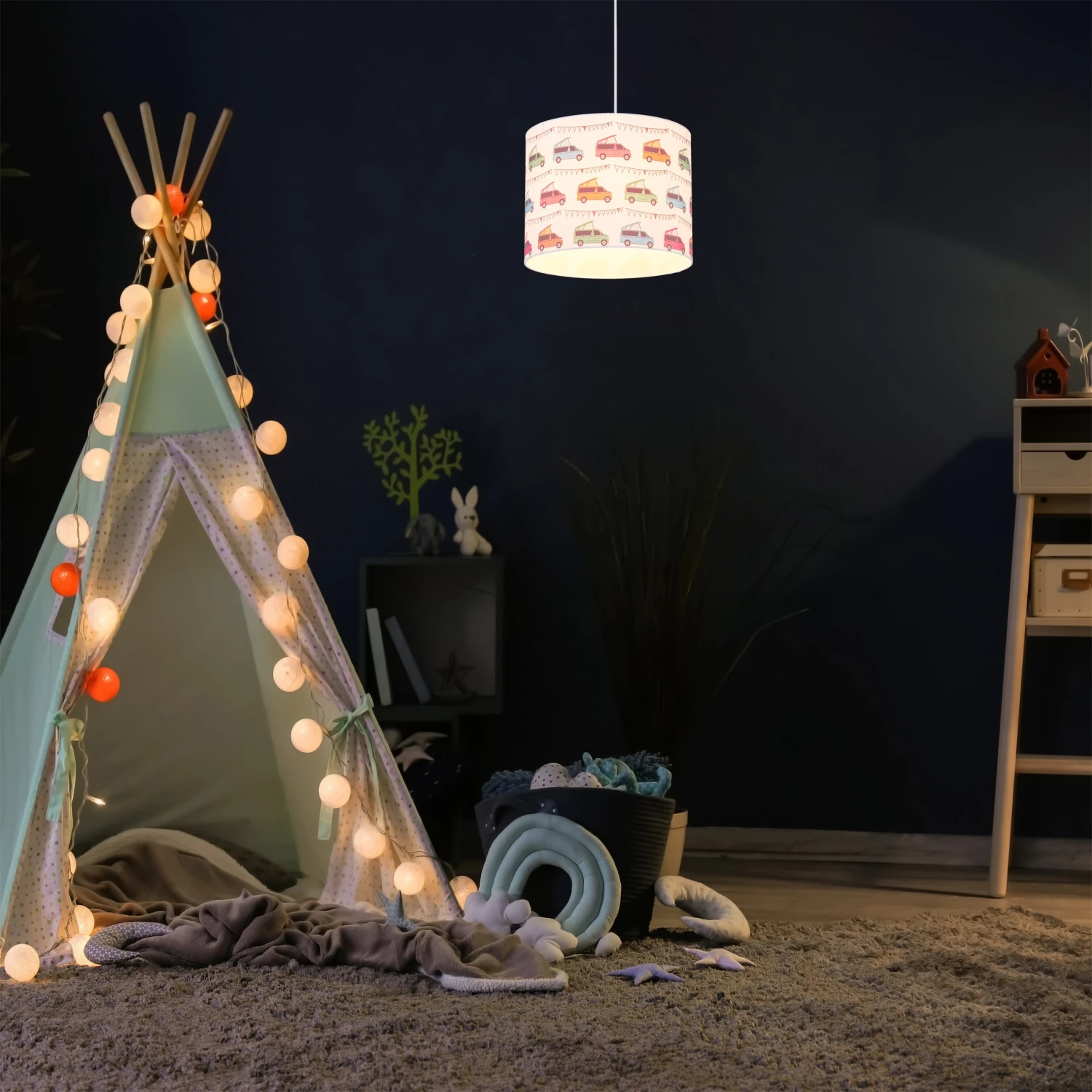 Hängelampe "Autos" In Bunt - (H)140 X Ø 35 Cm – Bild 5