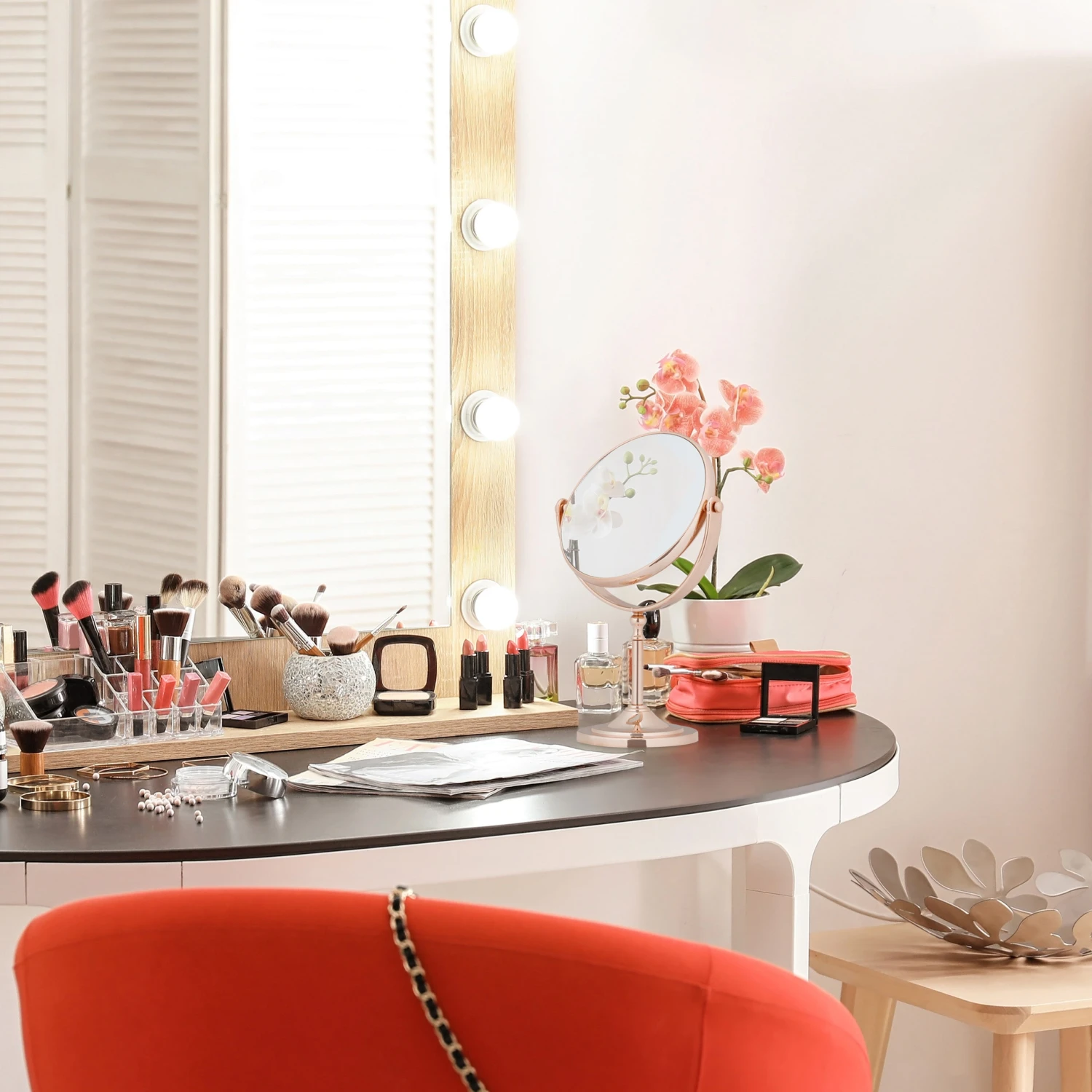 Kosmetikspiegel In Kupfer – Bild 2