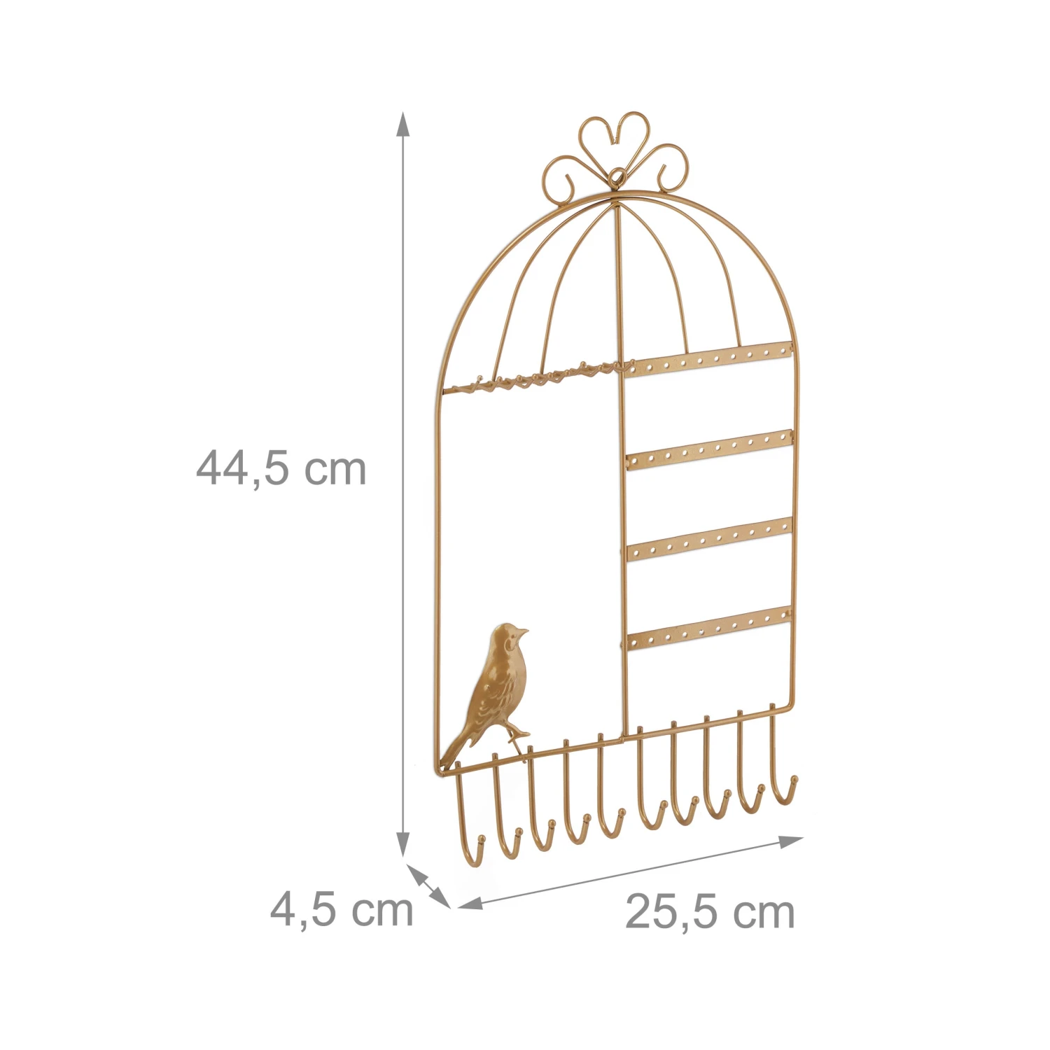 Schmuckhalter In Gold - (B)25,5x (H)44,5 X (T)4,5 Cm – Bild 4