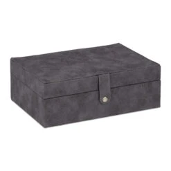 Schmuckkästchen In Grau - (B)29 X (H)10 X (T)20 Cm