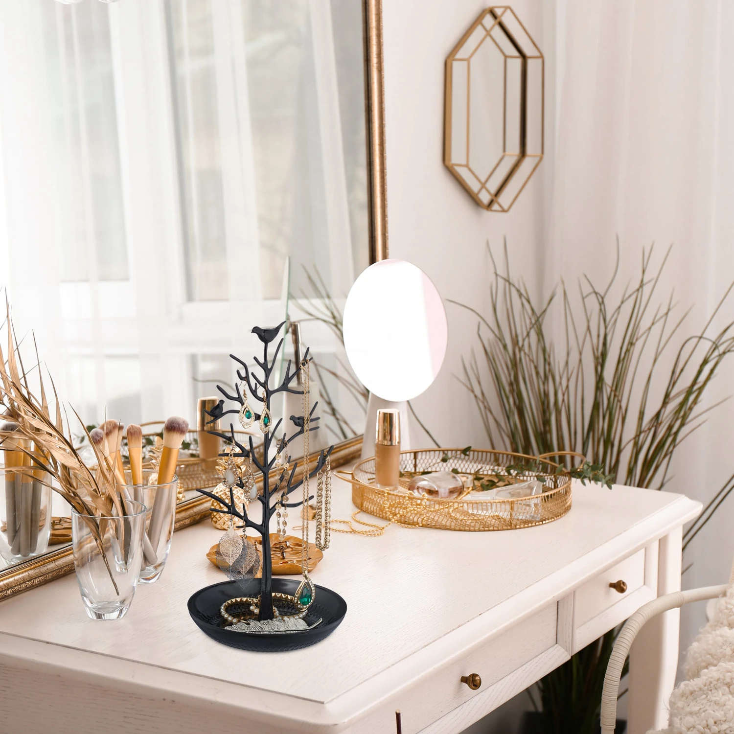 Schmuckständer "Baum" In Schwarz – Bild 2