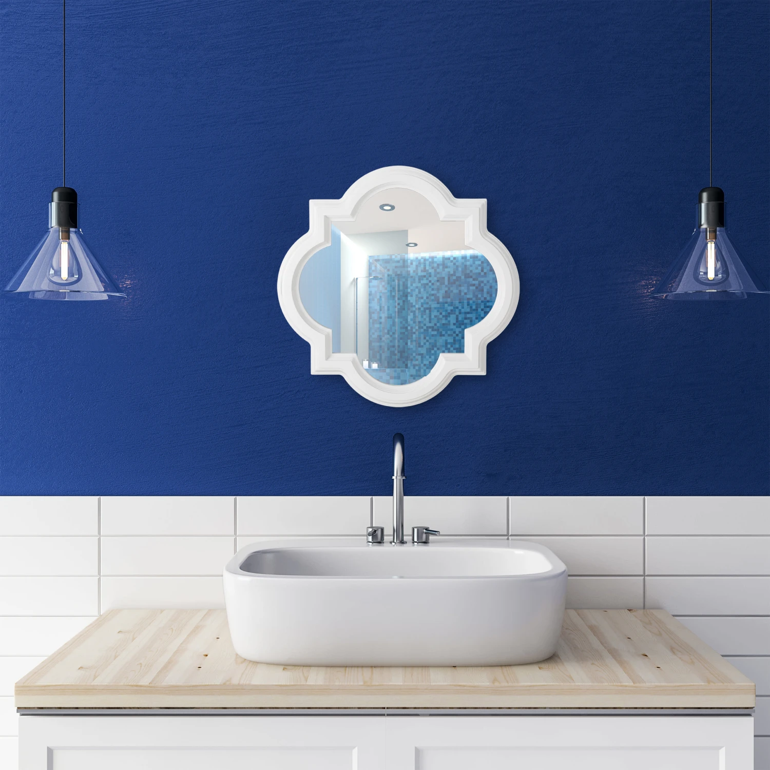 Wandspiegel In Silber - Ø 39,5 Cm – Bild 3