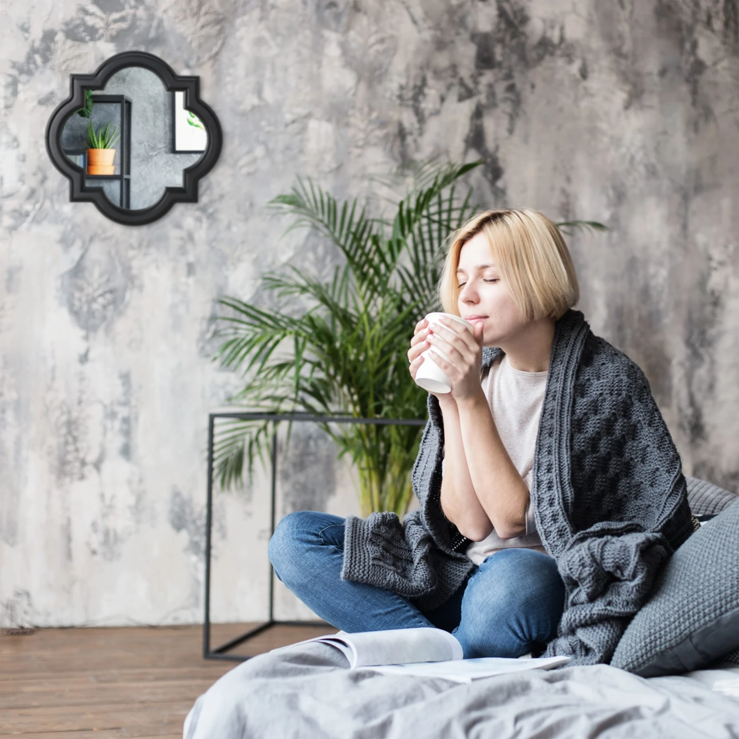 Wandspiegel In Silber - Ø 39,5 Cm – Bild 5