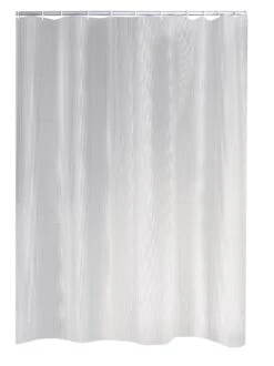 RIDDER Duschvorhang Folie Stripe Transparent 180x200 Cm
