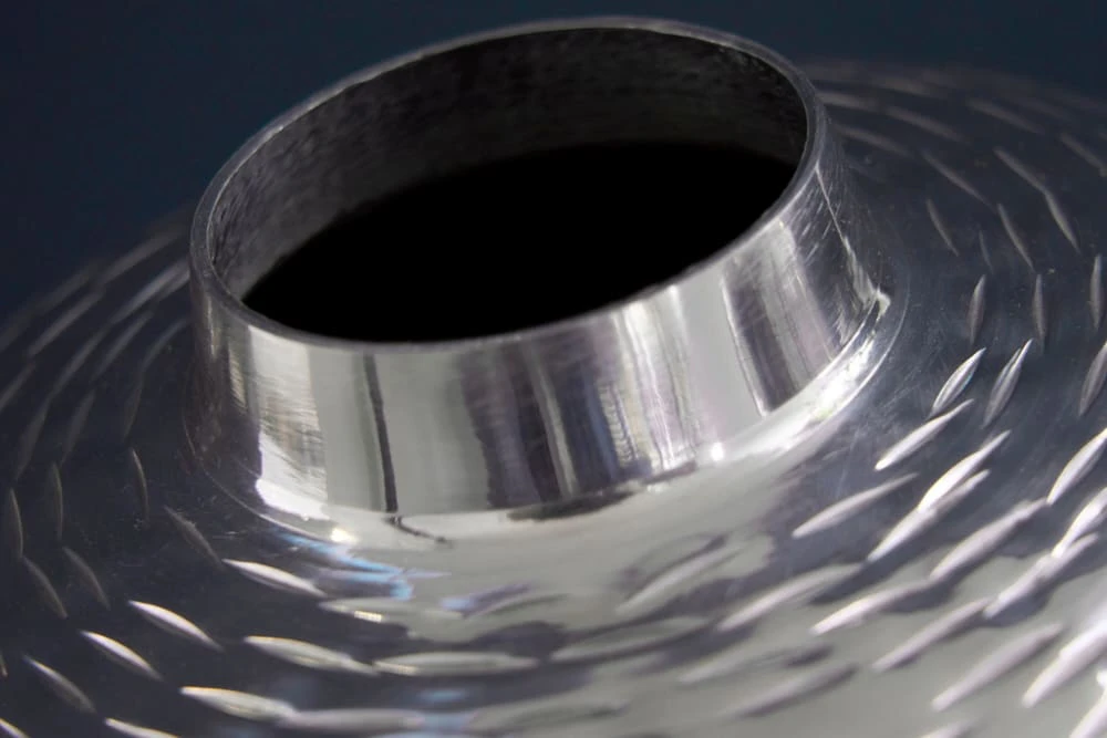 Vase ORIENTAL In Silber - 25 X 32 X 25cm – Bild 8