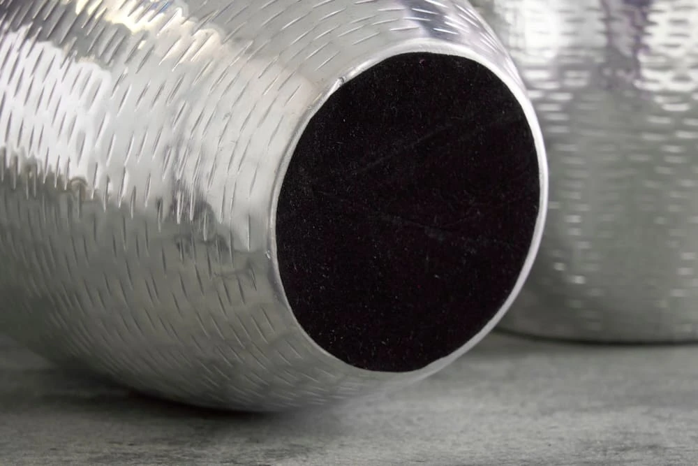 Vase ORIENTAL In Silber - 25 X 32 X 25cm – Bild 9