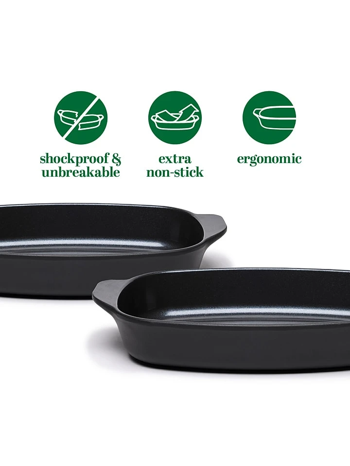 Auflaufform In Schwarz - (L)42 X (B)26 Cm – Bild 6