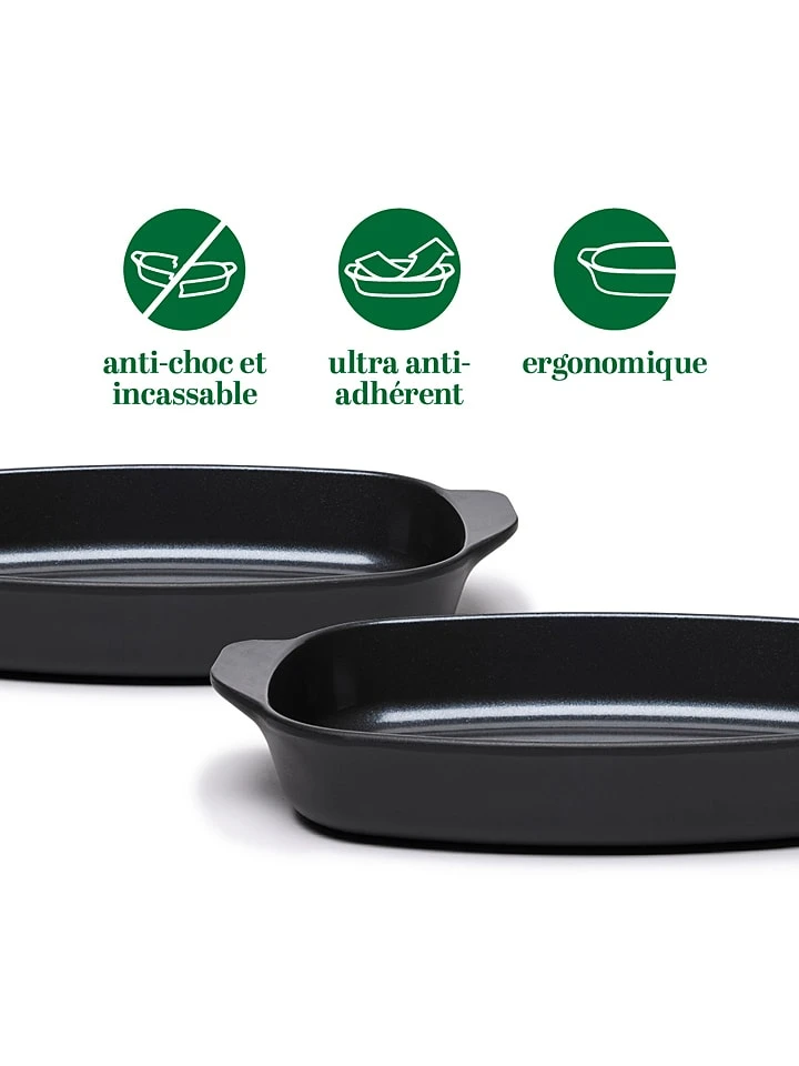 Auflaufform In Schwarz - (L)42 X (B)26 Cm – Bild 7