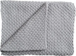 Kuscheldecke Sunny, Hellgrau, 75 X 100 Cm