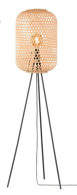 Stehleuchte Calla In Schwarz - (H) 165 Cm X Ø 40 Cm