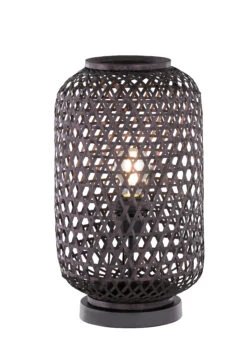 Tischleuchte Calla In Schwarz - (H) 42 Cm X Ø 24,5 Cm