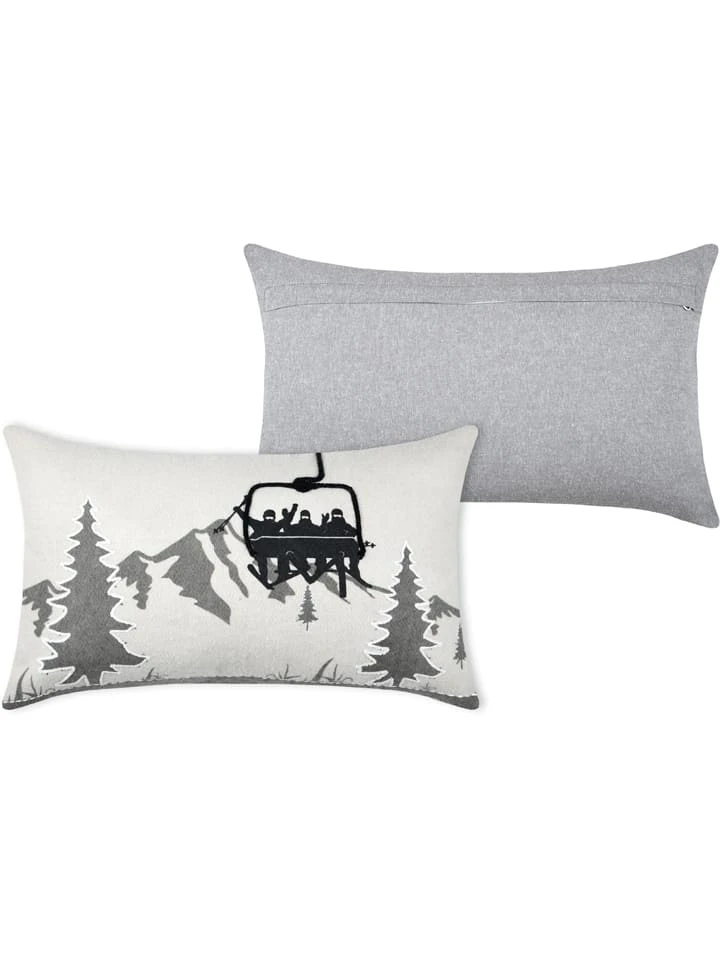 Kissen "Albertville" In Grau/ Creme - (L)50 X (B)30 Cm – Bild 2