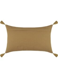 Kissen "Goldy" In Hellbraun/ Anthrazit - (L)50 X (B)30 Cm