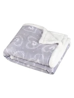 Plaid "Pauline" In Grau - (L)160 X (B)130 Cm