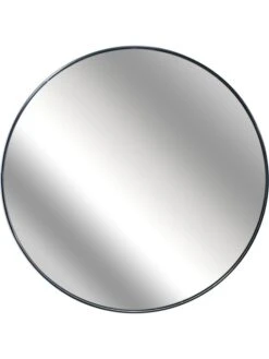 Spiegel In Schwarz - Ø 55 Cm
