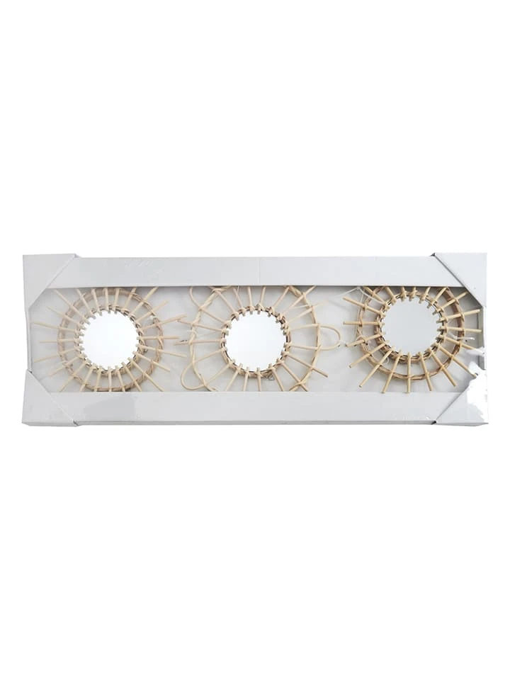 3er-Set: Spiegel In Natur - Ø 26 Cm – Bild 8