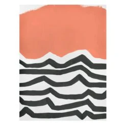 Leinwandbild - Farbenlabyrinth III In Schwarz