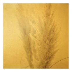 Leinwandbild Gold - Flauschiges Pampasgras In Creme-Beige